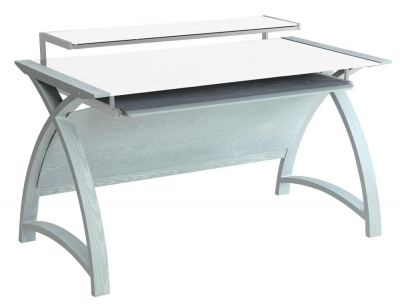 Product photograph of Jual Curve Grey Computer Desk Pc201 900 from Choice Furniture Superstore