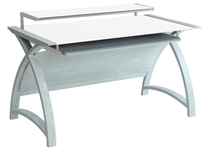 Product photograph of Jual Curve Grey Computer Desk Pc201 1300 from Choice Furniture Superstore
