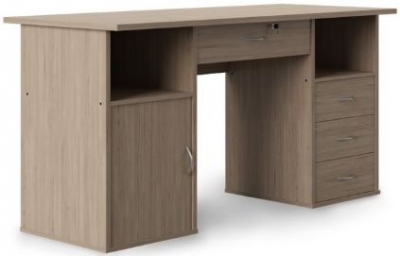 Product photograph of Alphason Dallas Oak Computer Desk from Choice Furniture Superstore