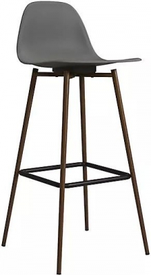Alphason Copley Grey Barstool (Sold in Pairs) 
