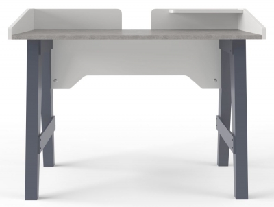 Product photograph of Alphason Truro Grey Marble Effect Writing Desk from Choice Furniture Superstore