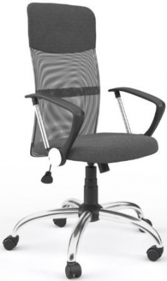 Product photograph of Alphason Orlando Grey Mesh Fabric Office Chair from Choice Furniture Superstore