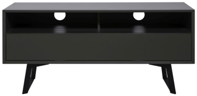 Alphason Carbon Black And Grey 120cm Tv Stand Adca1200gry