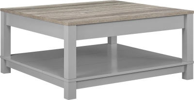 Alphason Carver Coffee Table In Weathered Oak And Grey 5047096comuk