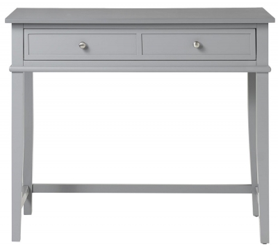 Product photograph of Alphason Franklin Painted 2 Drawer Writing Desk In Grey - 7919815comuk from Choice Furniture Superstore