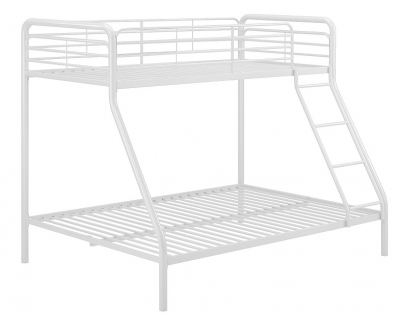 Product photograph of Alphason Single Over Double Bunk Bed In White - 4034118uk from Choice Furniture Superstore