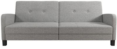 Boston Grey Linen Fabric 2 Seater Sofa Bed