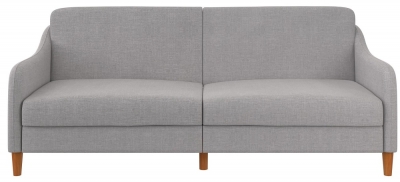 Product photograph of Alphason Jasper Light Grey Linen Fabric 2 Seater Sprung Sofa Bed - Linen - 2148829uk from Choice Furniture Superstore