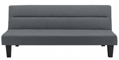 Product photograph of Alphason Kebo Futon Grey Velvet Fabric 3 Seater Sofa Bed - 2005419uk from Choice Furniture Superstore