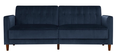 Product photograph of Alphason Pin Tufted Transitional Futon Velvet Fabric 2 Seater Sofa Bed - 2164659uk from Choice Furniture Superstore