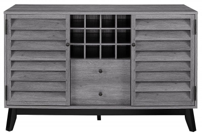 Product photograph of Alphason Vaughn Wine Cabinet In Grey Oak - 7904196comuk from Choice Furniture Superstore