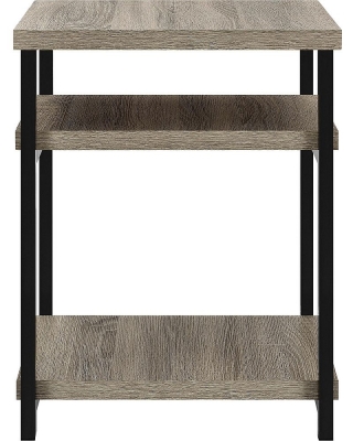 Product photograph of Alphason Elmwood End Table In Distressed Grey Oak - 5048096pcomuk from Choice Furniture Superstore