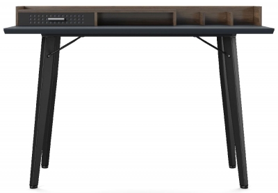 Product photograph of Alphason Memphis Charcoal Grey And Walnut Writing Desk - Aw3615gry from Choice Furniture Superstore