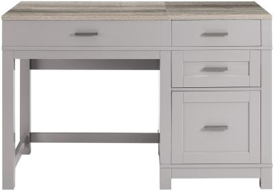 Alphason Carver Grey 3 Drawer Lift Top Office Desk