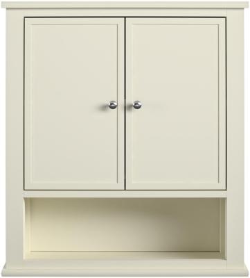 Product photograph of Alphason Franklin 2 Door Wall Cabinet In White - 7557013comuk from Choice Furniture Superstore