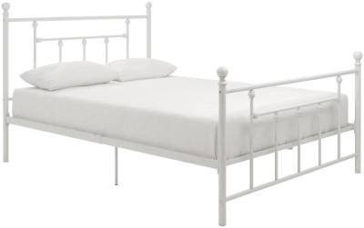 Product photograph of Alphason Manila White Metal Bed - Sizes Available - 3236198uk from Choice Furniture Superstore