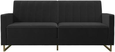 Alphason Novogratz Skylar Black Velvet Sofa Bed