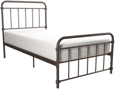 Alphason Wallace Bronze Metal Bed Comes In Single Double And King Size