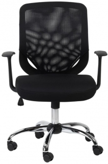 Alphason Atlanta Black Mesh Fabric Office Chair - AOC9201-M