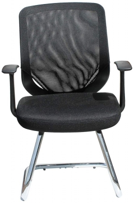 Alphason Atlanta Mesh Back Visitor Chair Black Aoc9201 V Blk