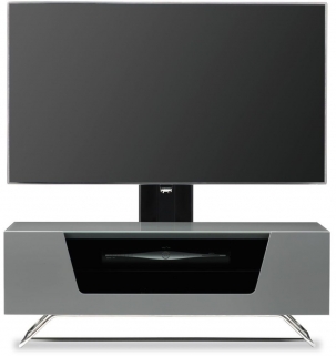 Alphason Chromium Grey Cantilever 100cm Tv Stand Cro21000bktgry