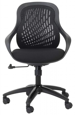 Product photograph of Alphason Croft Black Mesh Fabric Office Chair from Choice Furniture Superstore