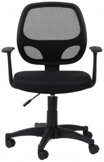Alphason Davis Black Mesh Fabric Office Chair 