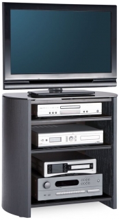 Product photograph of Alphason Finewoods Black Oak Hifi Lcd Stand - Fw750 4-bv from Choice Furniture Superstore