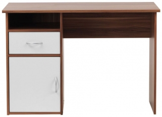 Product photograph of Alphason Hastings Walnut Computer Desk - Aw22145 from Choice Furniture Superstore