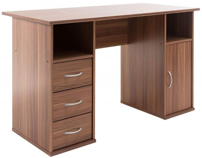 Product photograph of Alphason Maryland Walnut Computer Desk - Aw12010wal from Choice Furniture Superstore