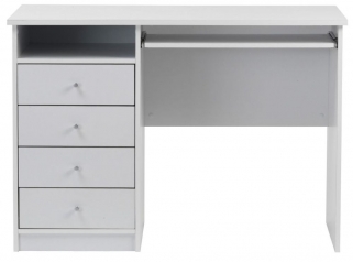 Product photograph of Alphason Marymount White Student Desk from Choice Furniture Superstore