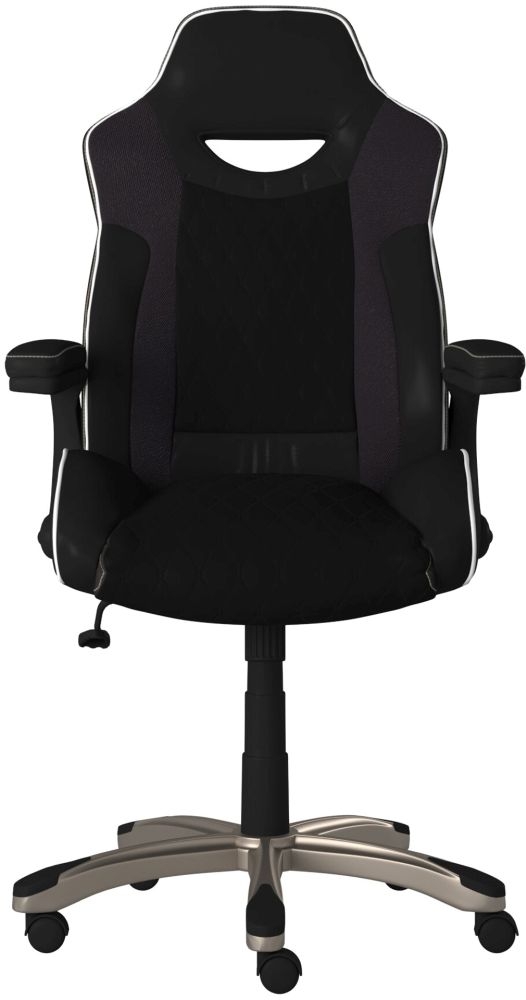 Alphason Silverstone Black Faux Leather Office Chair  - AOC2282BLK