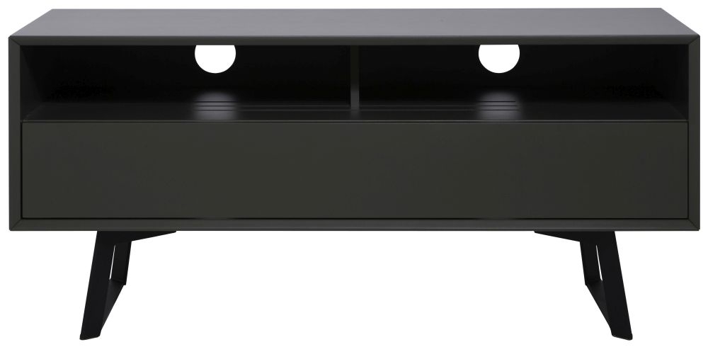 Alphason Carbon Black and Grey 120cm TV Stand ADCA1200-GRY