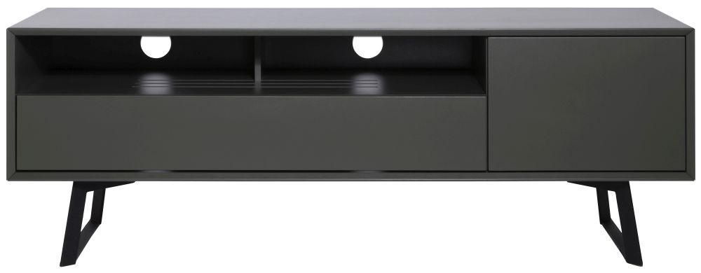 Alphason Carbon Black and Grey 160cm TV Stand ADCA1600-GRY