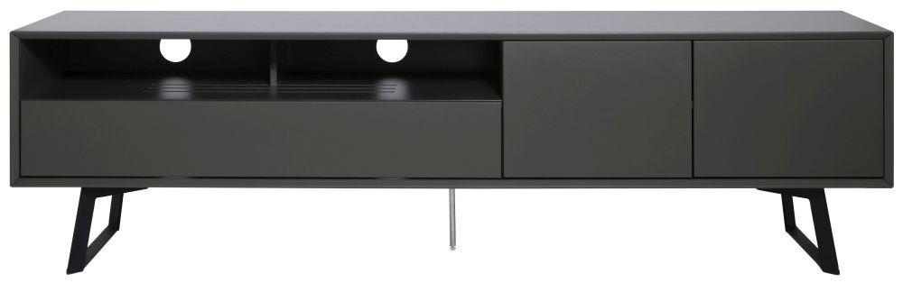 Alphason Carbon Black and Grey 200cm TV Stand ADCA2000-GRY