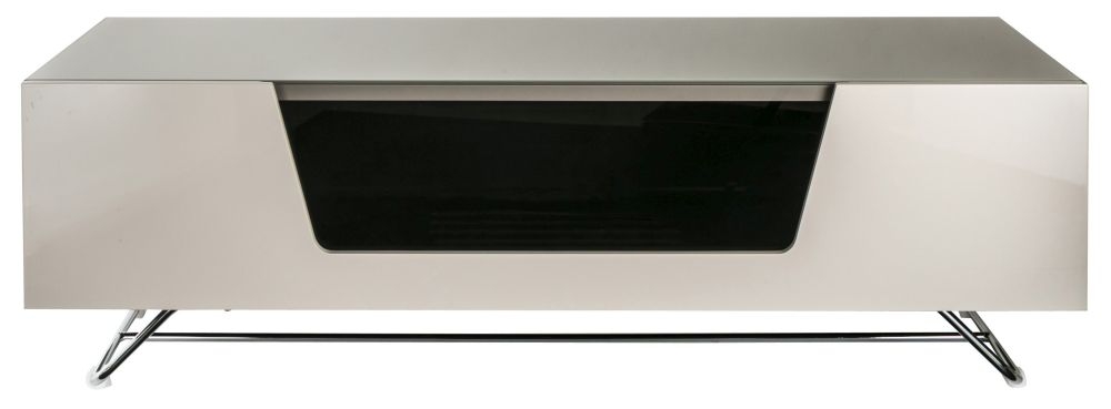 Alphason Chromium 120cm TV Stand in Ivory - CRO2-1200CB-IVO