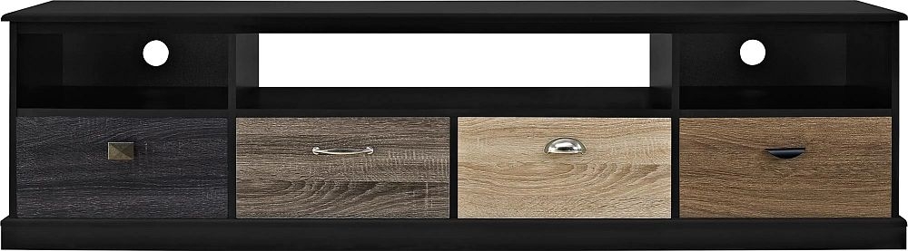 Dorel Home Mercer Black TV Console for Screen upto 65in - 1773196PCOMUK