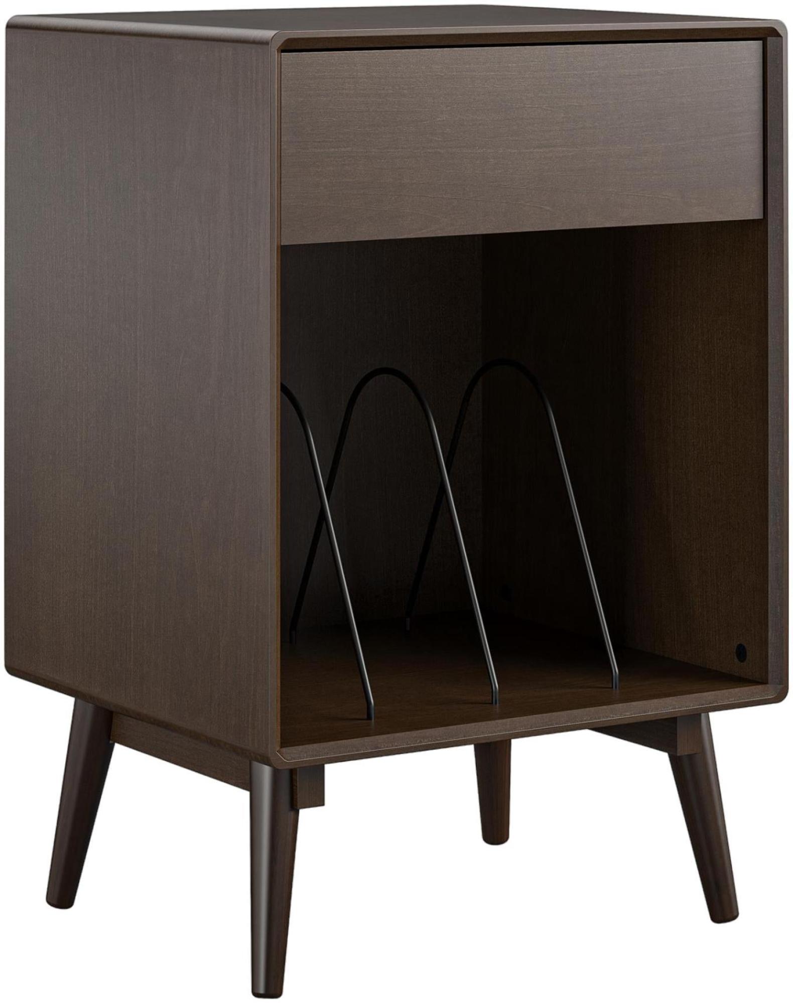 Alphason Novogratz Brittany Walnut Turntable Stand - 4660801COMNUK