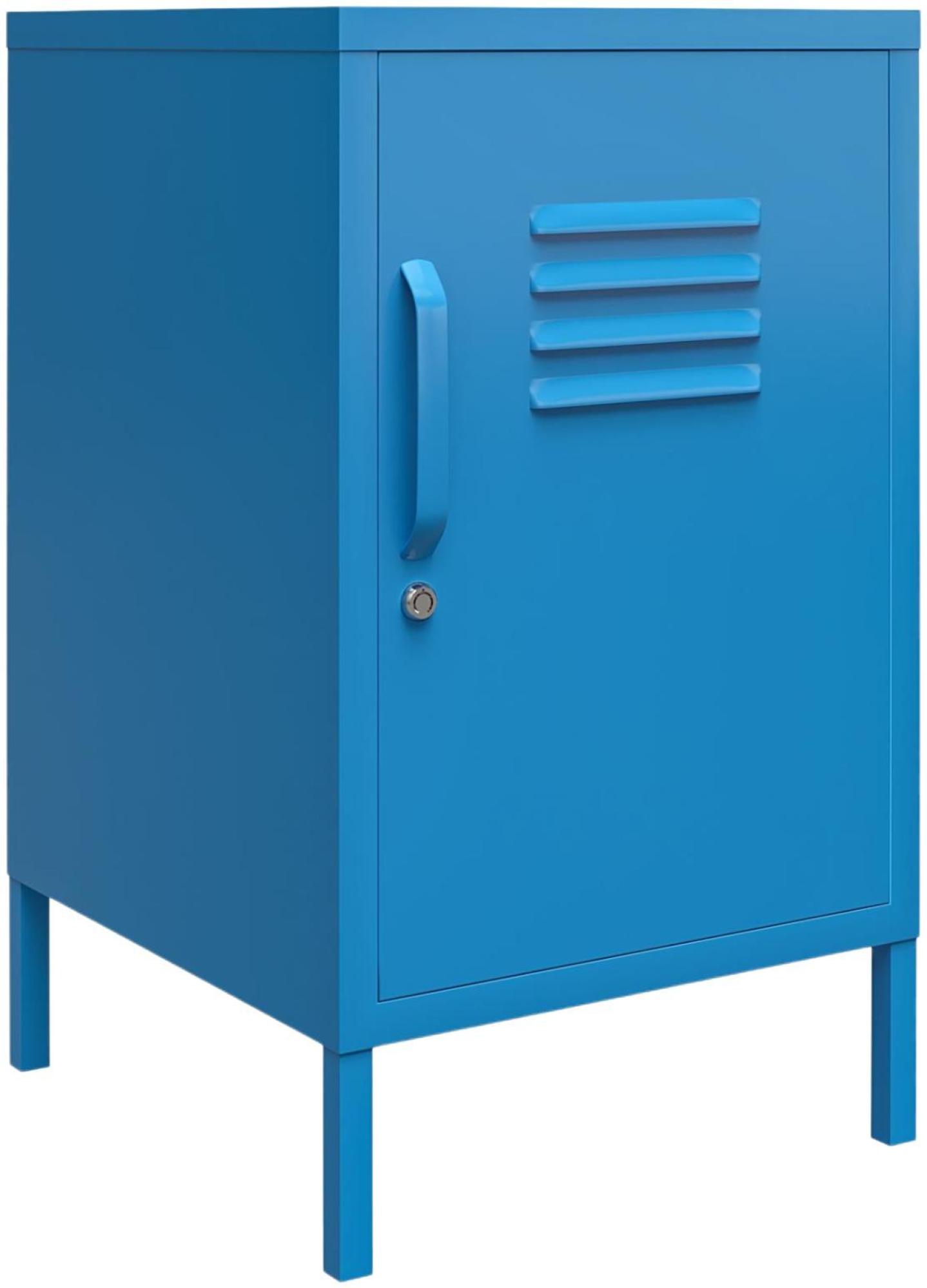 Alphason Novogratz Cache Blue Locker End Table - 2354810COMNUK