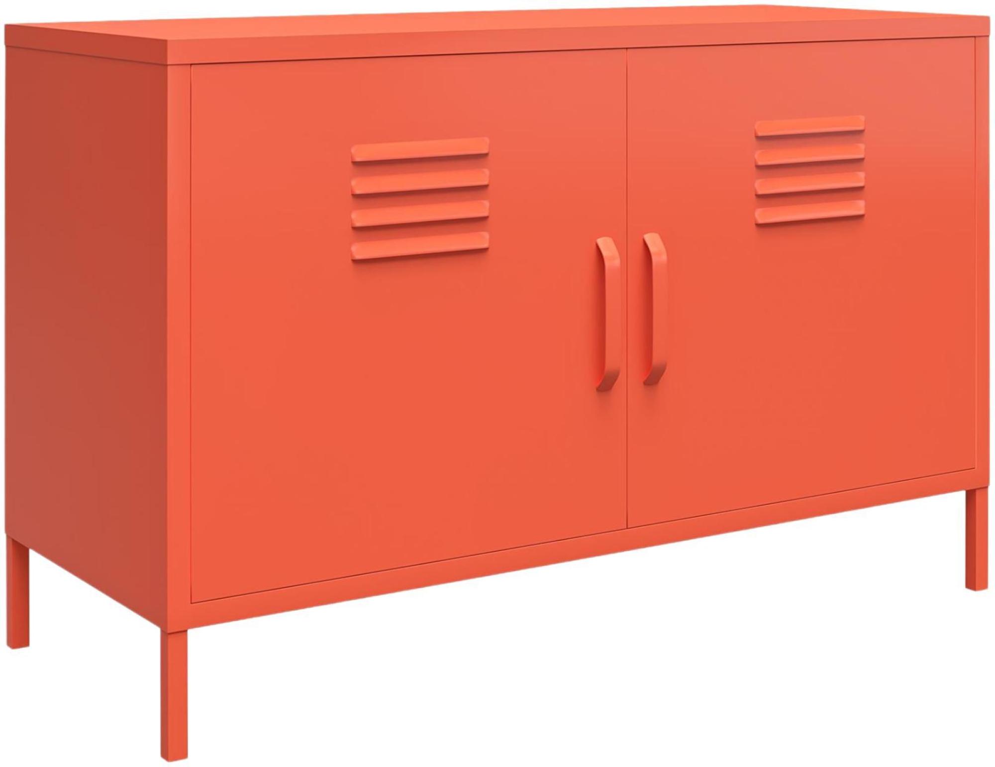 Alphason Novogratz Cache Orange Locker Accent Sideboard -  2 Doors - 4012813COMNUK
