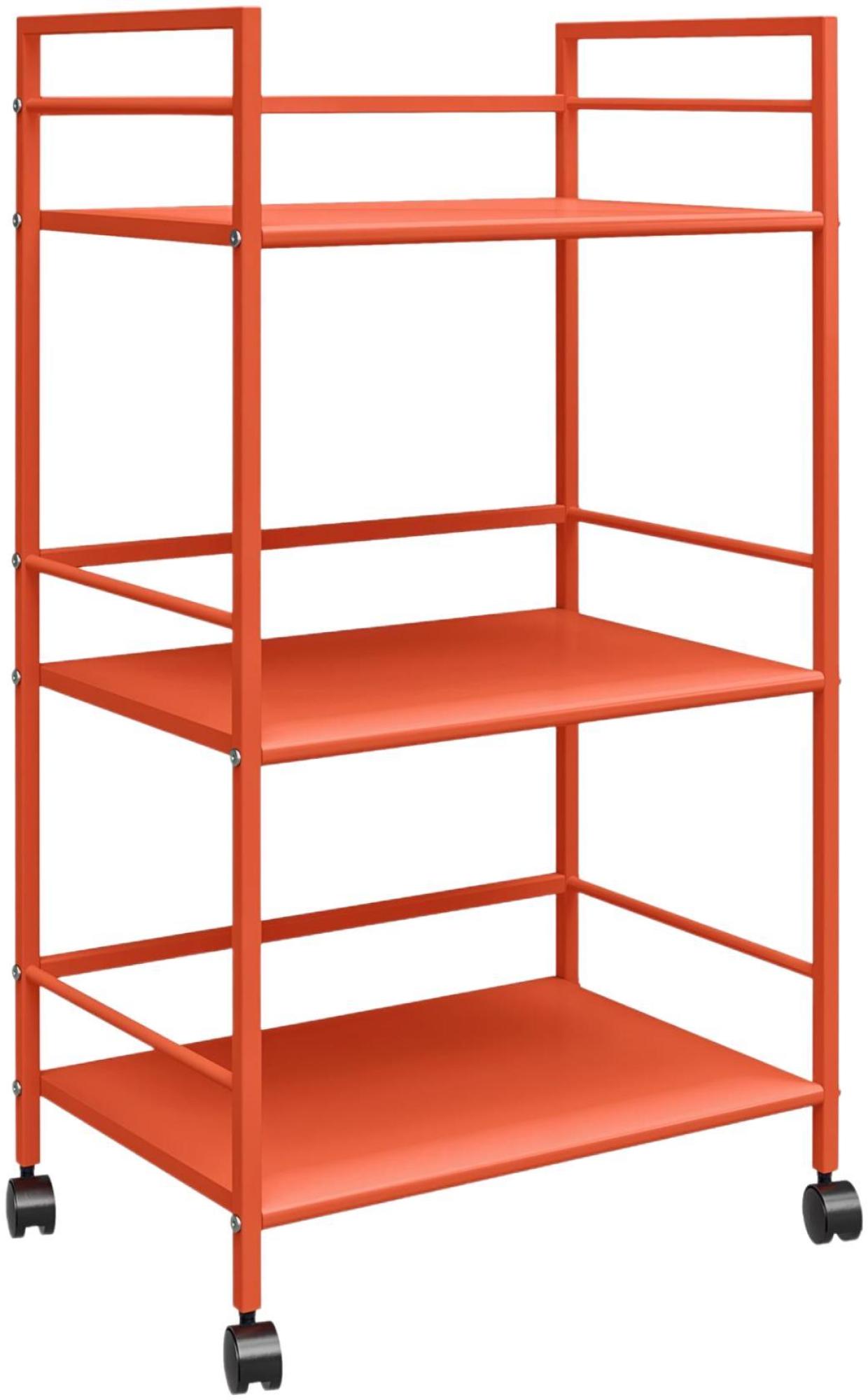 Alphason Novogratz Cache Orange Rolling Cart - 7741813COMNUK