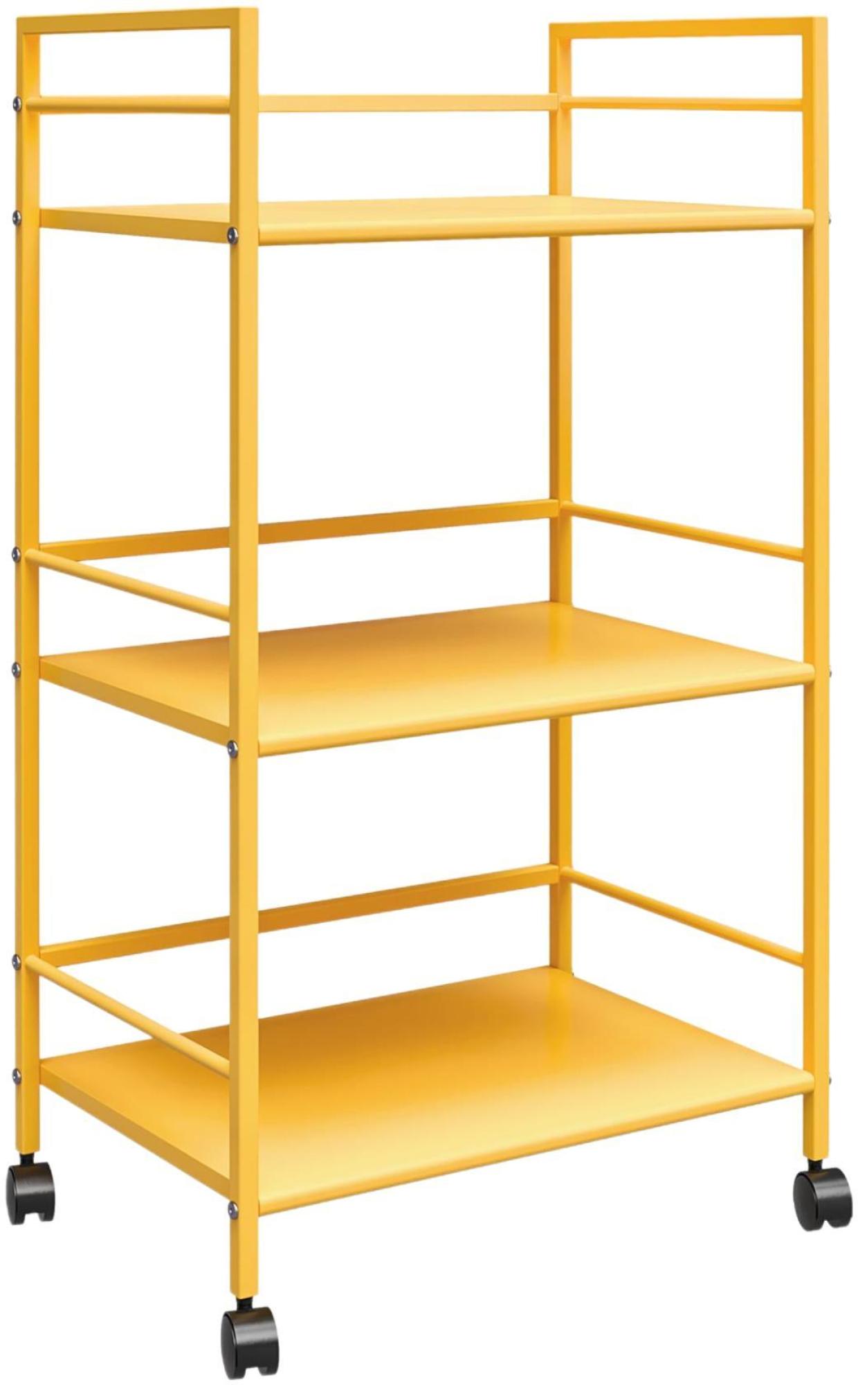 Alphason Novogratz Cache Yellow Rolling Cart - 7741814COMNUK