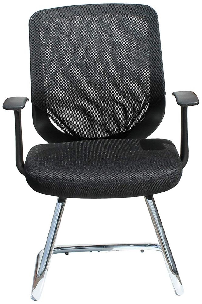 Alphason Atlanta Mesh Back Visitor Chair - Black - AOC9201-V-BLK