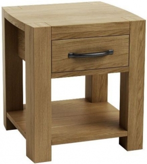 Product photograph of Goliath Oak Bedside Table from Choice Furniture Superstore