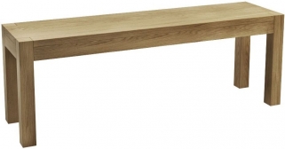 Product photograph of Sims Oak Dining Bench from Choice Furniture Superstore