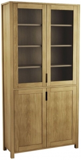 Product photograph of Sims Oak Display Cabinet from Choice Furniture Superstore