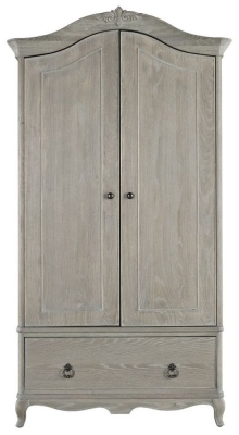 Product photograph of Willis And Gambier Camille Oak 2 Door 1 Drawer Double Wardrobe from Choice Furniture Superstore