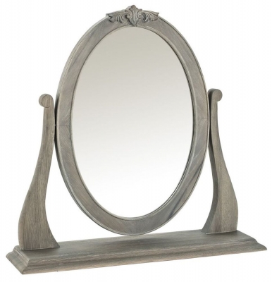 Product photograph of Willis And Gambier Camille Oak Oval Gallery Mirror from Choice Furniture Superstore