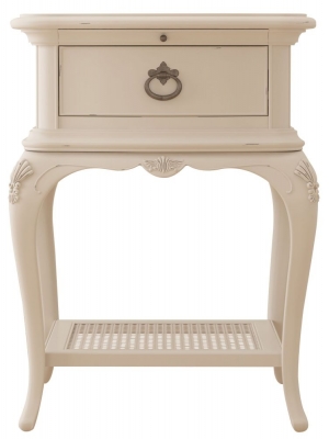 Product photograph of Willis And Gambier Ivory 1 Drawer Bedside Table from Choice Furniture Superstore