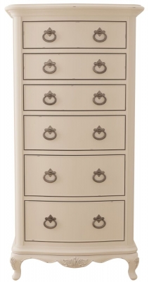 Product photograph of Willis And Gambier Ivory 6 Drawer Tallboy Chest from Choice Furniture Superstore